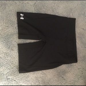Black Under Armour biker shorts